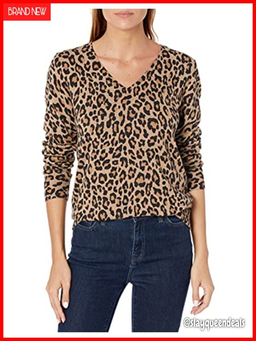 Lightweight V-Neck Long Sleeve Pullover Sweater Regular Fit Cozy Ribbed Knit